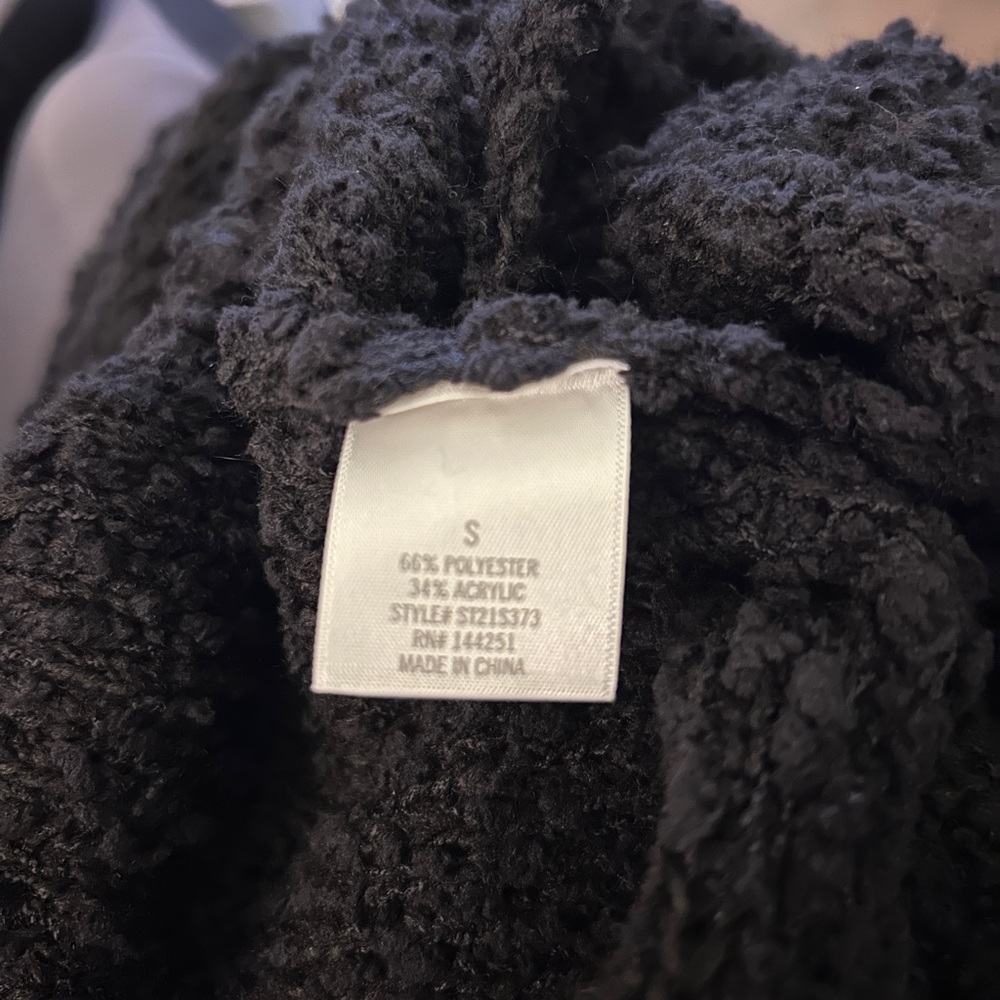 NWT! Francesca's Harper Heritage Soft Popcorn Stitch Cowl Neck Sweater Sz Small - Picture 12 of 13